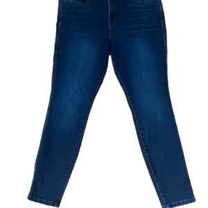 Kut Dark wash high rise Fab Ab ankle Skinny 14p